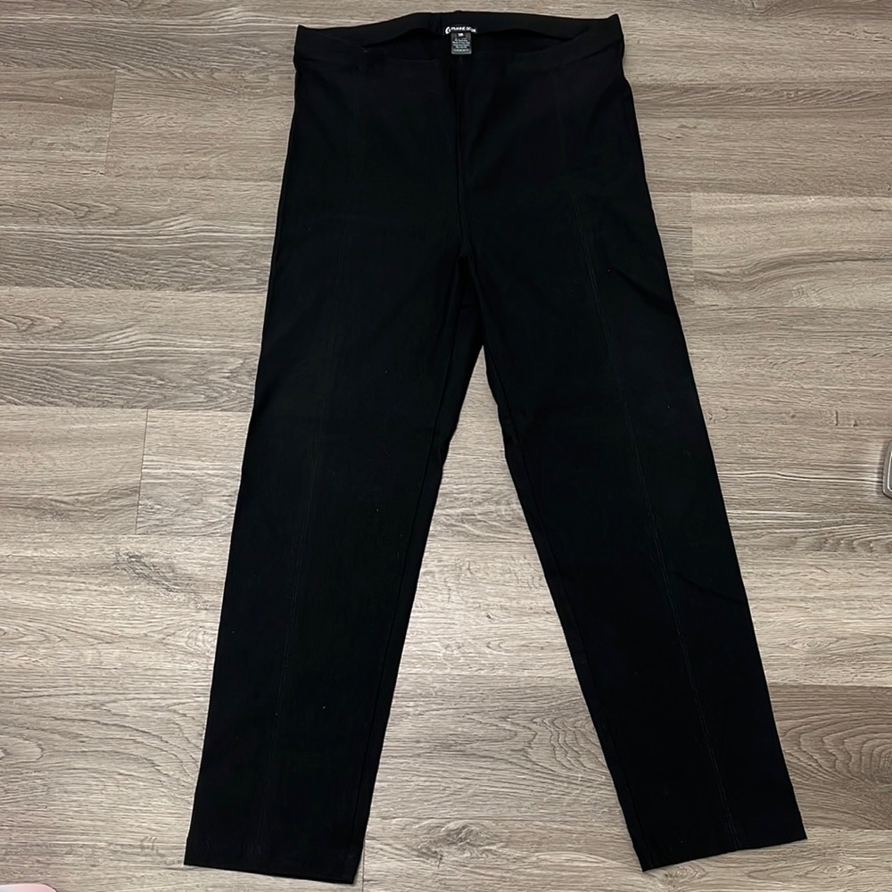 Franne golde women’s Pull on Stretch Dress Pants Black - size 18